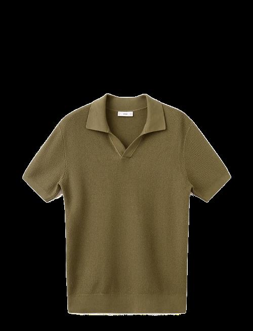 Mango | 100 Cotton Knitted Polo Structure | M