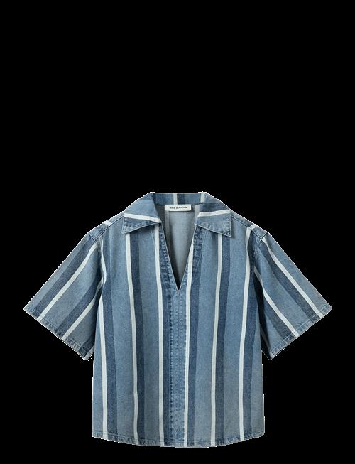 Sofie Schnoor | Makisw Striped Denim Shirt | 34