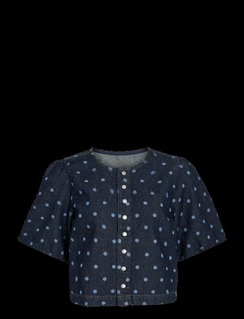 Vila | Vipal 2/4 Dot Denim Top | 34