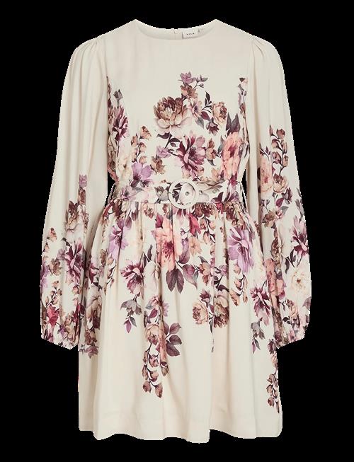 Vila | Visofila Pla O-Neck Ls Short Dress/Dc/Ln | 34