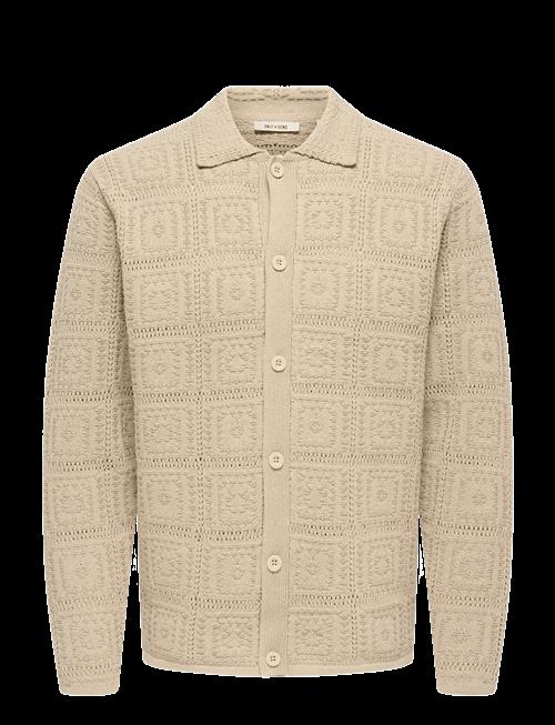 ONLY & SONS | Onsbart Life Rlx 5 Ls Shirt Knit | XXL