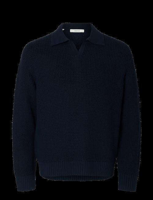 Selected | Slhdereck Light Knit Relaxed Open Polo | XL