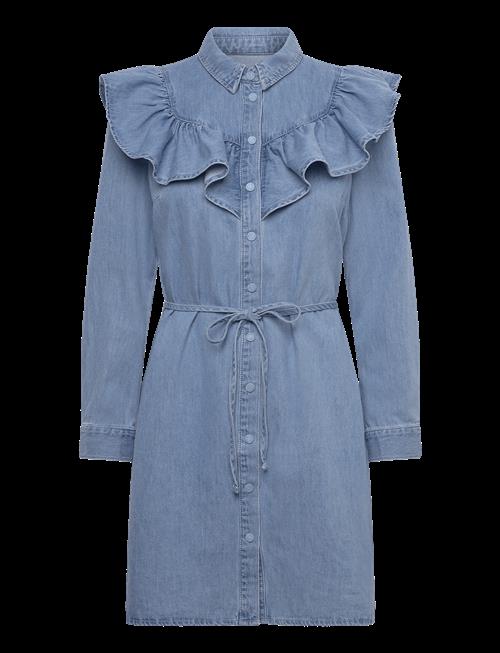 ONLY | Onlindigo Ls Frill Dnm Dress Cs | M