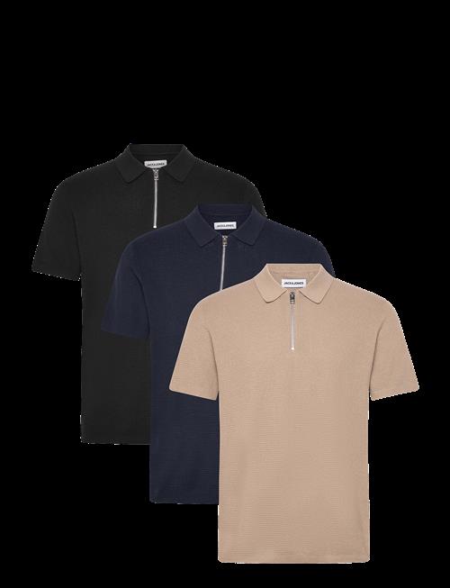 Jack & Jones | Jjmax Knit Zip Polo Ss 3Pk Mp | L
