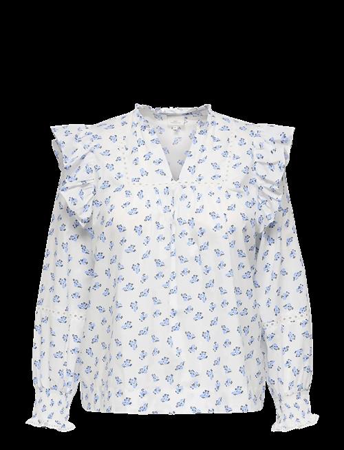 ONLY Carmakoma | Caridris Ls Frill Tape Top Aop | 48