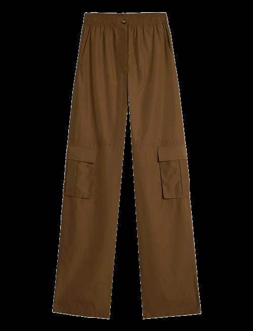 7 For All Mankind | Cargo Wide Pant Popeline Toffee | S x 33