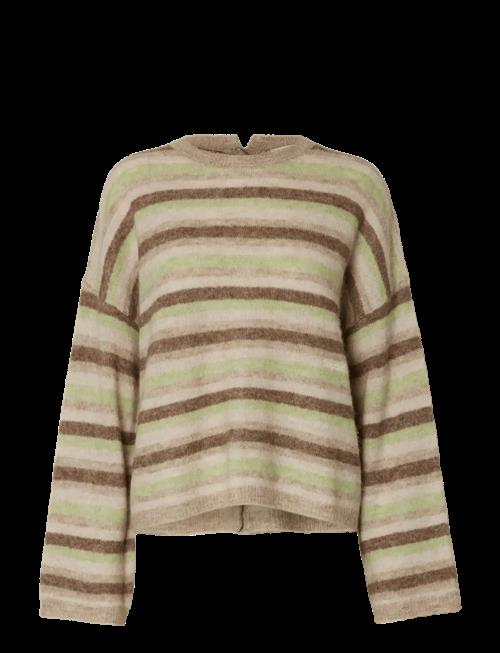Selected | Slflulu Ls Knit Button O-Neck | XS