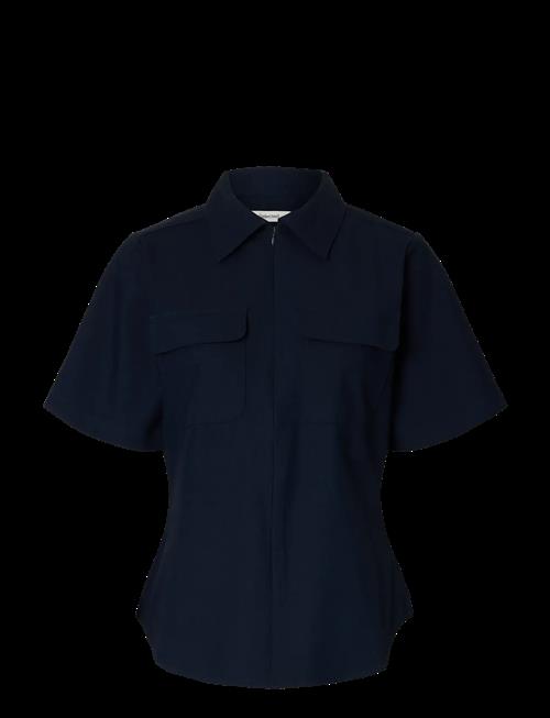 Selected | Slftora Slim Ss Zip Shirt B | 38
