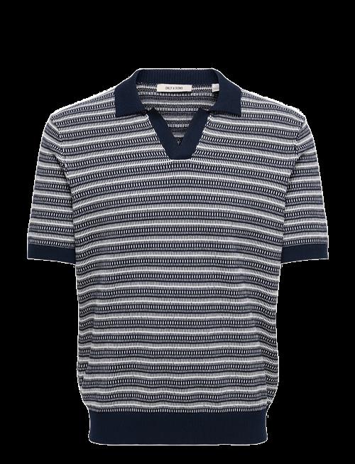 ONLY & SONS | Onstilo Life Reg Ss Split Neck Knit Noos | L