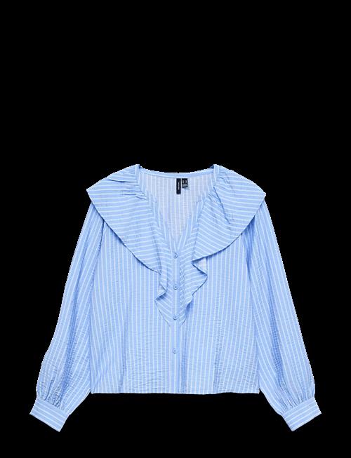 Vero Moda | Vmkaja Ls V-Neck Frill Shirt Wvn | XS