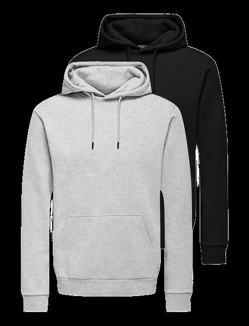 ONLY & SONS | Onsceres Hoodie Sweat 2-Pack | XL