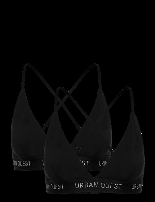 URBAN QUEST | 2-Pack Women Bamboo Triangle Bra | S