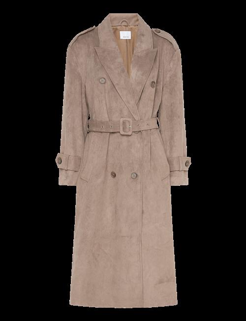 Dante6 | Dante6-Solen Faux Suede Trenchcoat | 42