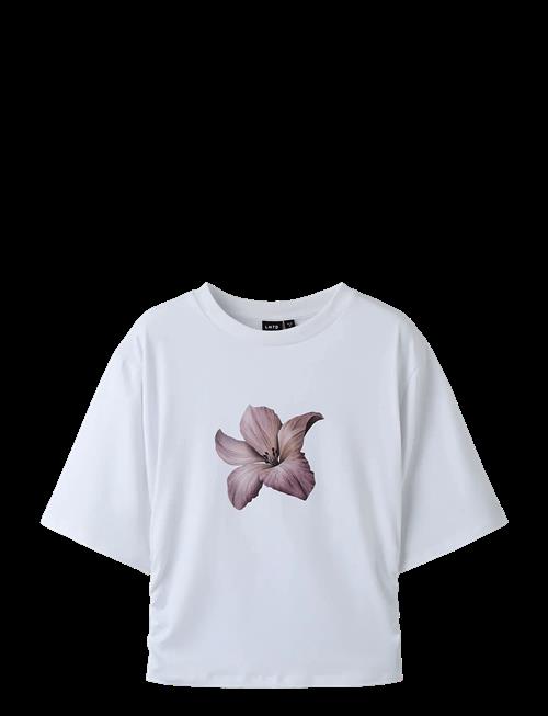 LMTD | Nlfrebecflo Ss Rouched Short Top | 146-152