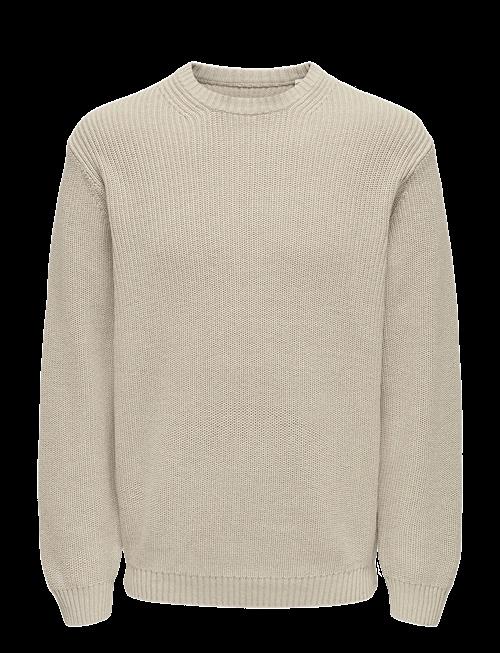 ONLY & SONS | Onsrosu Reg 7 Wash Crew Knit Ww | XS