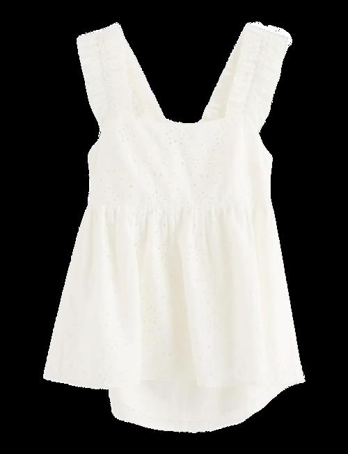 Lindex | Sleeveless Blouse With Broderie Anglaise | 146/152