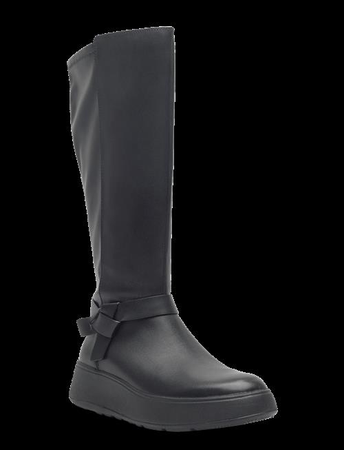 FitFlop | F-Mode Folded-Knot Flatform Tall Stretch Boots | 39