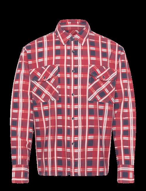 NEUW | Printed Check Utility Shirtcarmine | XL