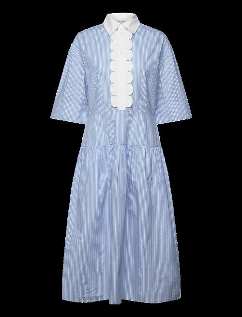 Stella Nova | Striped Dress With Scallops | 32