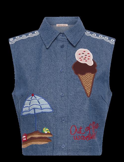 Stella Nova | Out Of Office Embroidered Top | 36