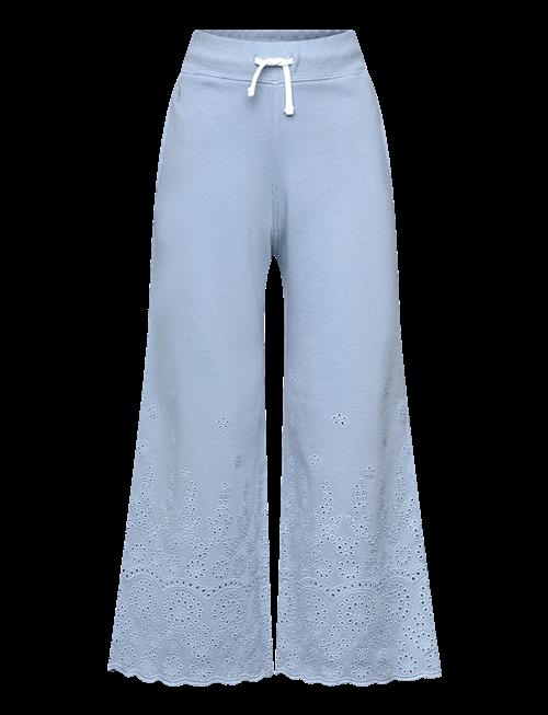 Ralph Lauren Kids | Eyelet French Terry Wide-Leg Sweatpant | 142-153
