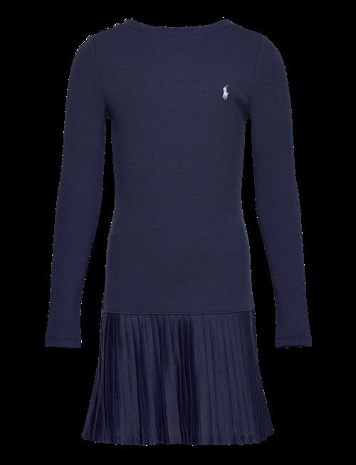 Ralph Lauren Kids | Pleated-Skirt Ribbed Dress | 132-140