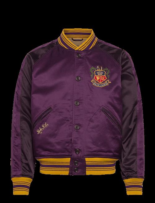 Polo Ralph Lauren | Embroidered Satin Baseball Jacket | L