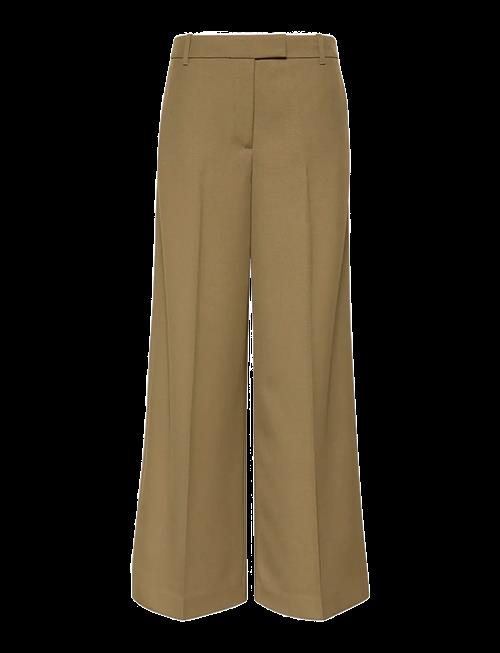 Calvin Klein | Wool Gaberdine Wide Leg Trouser | 38
