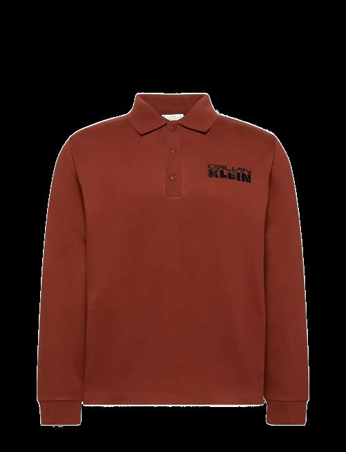 Calvin Klein Jeans | Ls Sueded Heavy Jersey Polo | XL