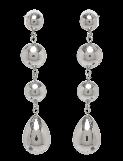 Bud To Rose | Long Drop Earring Silver | ONE SIZE