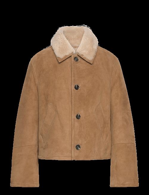 AMI | Shearling Buttonned Jacket | M