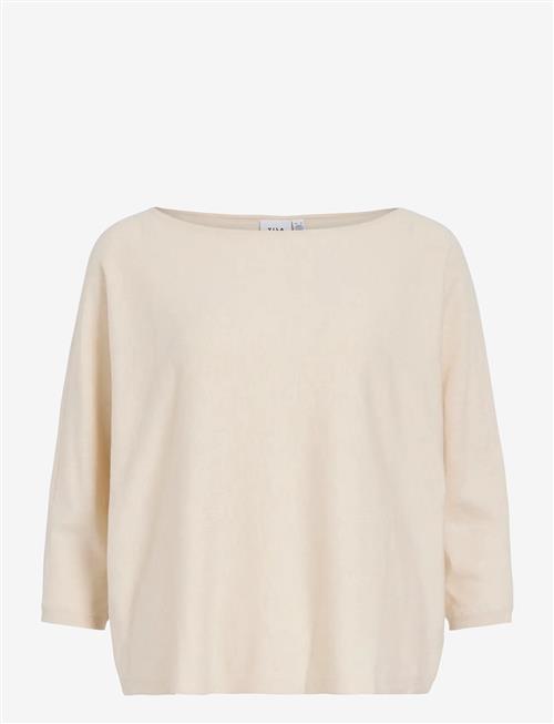 Vila | Vimalu Boatneck 3/4 Sleeve Knit Top-Noos | XS