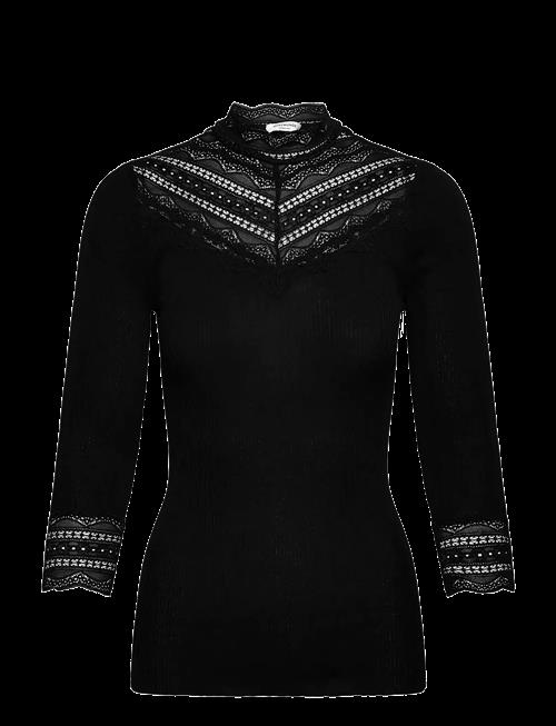 Rosemunde | Rwbenita Silk 3/4 Turtleneck Lace Top | M