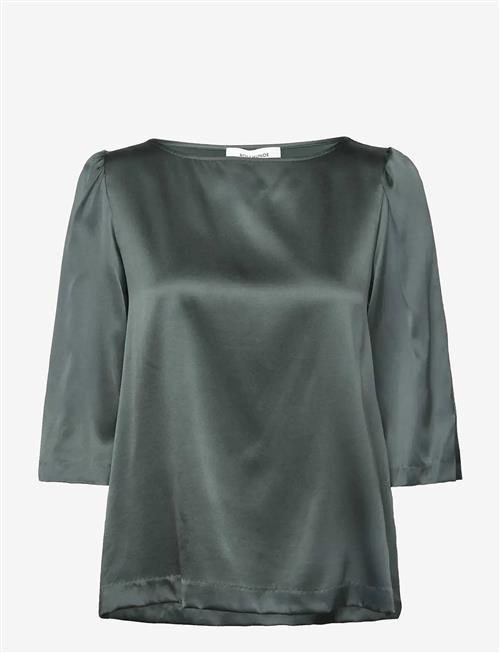 Rosemunde | Rwjade Silk 3/4 S Boatneck Blouse | 40