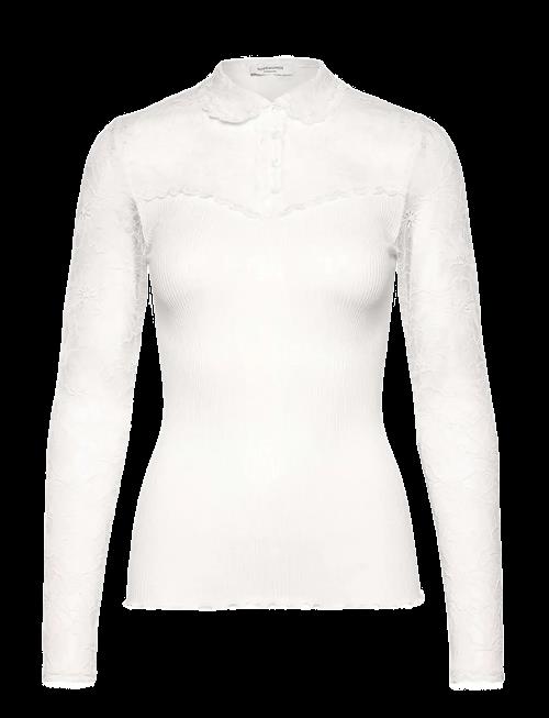 Rosemunde | Rwbeatha Silk Ls Lace Polo T-Shirt | S