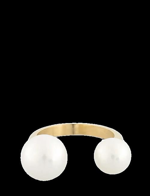 SNÖ of Sweden | Rio Double Pearl Ring G/White - M | M