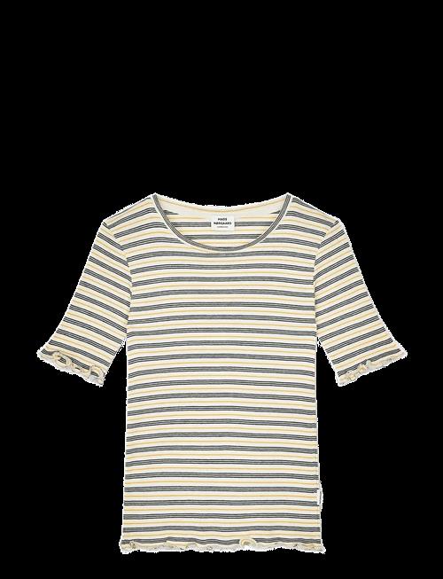 Mads Nørgaard | 2X2 Cotton Stripe Stripe Tuviana Tee | 176