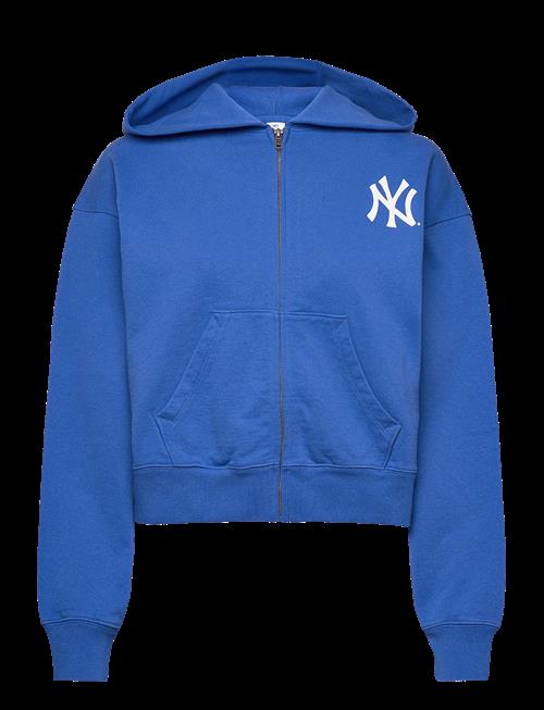 Sporty & Rich | Yankees Serif Cropped Zip Hoodie | S