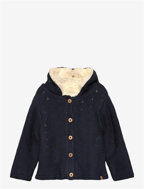 Minymo | Jacket Knit W. Teddy Lining | 74