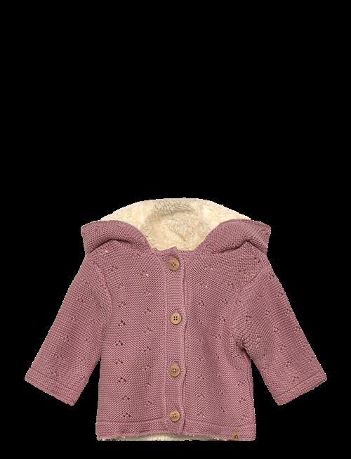 Minymo | Jacket Knit W. Teddy Lining | 74