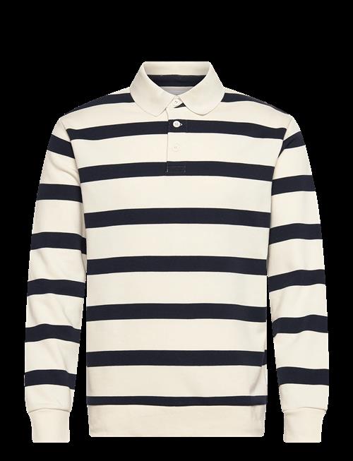 Lindbergh | Striped Polo Sweatshirt L/S | L