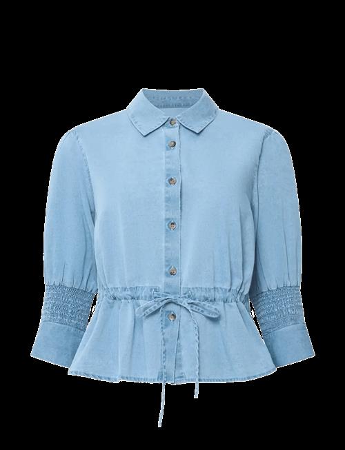 French Connection | Zaves Chambray Drawstring Top | M