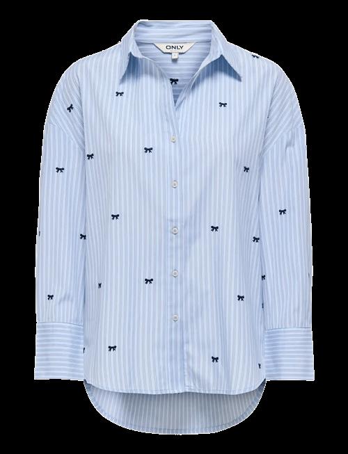 ONLY | Onloregon Zeidi Ls Bow Shirt Noos Wvn | M