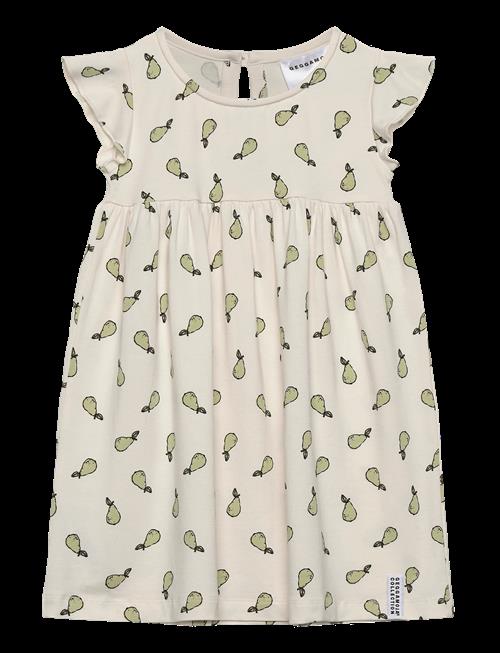 Geggamoja | Bamboo Flounce Dress Pears | 110/116