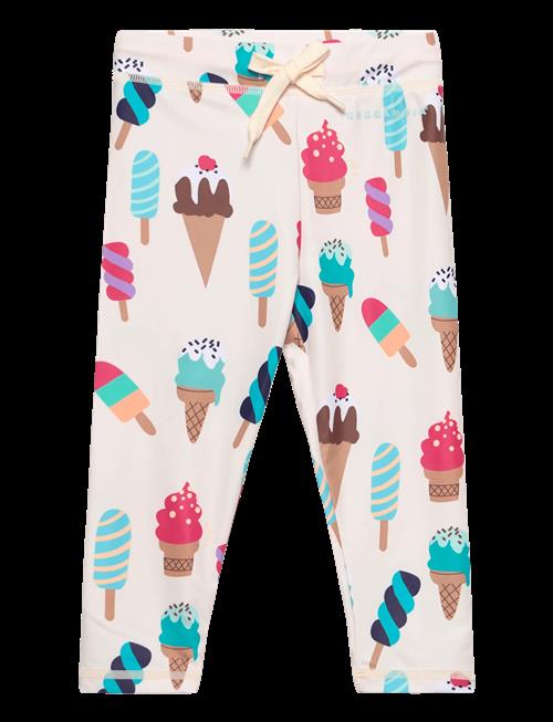 Geggamoja | Uv-Long Pants Beige Ice Cream | 122/128