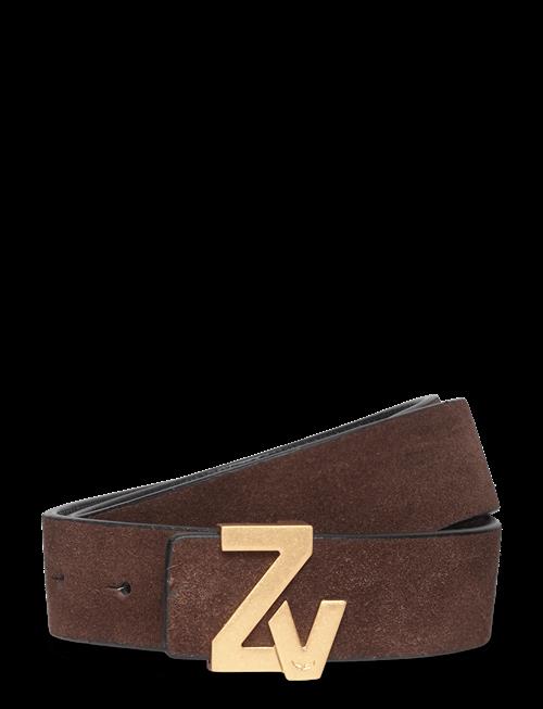 Zadig & Voltaire | Zv Initiale La Belt 30Mm Suede | 90