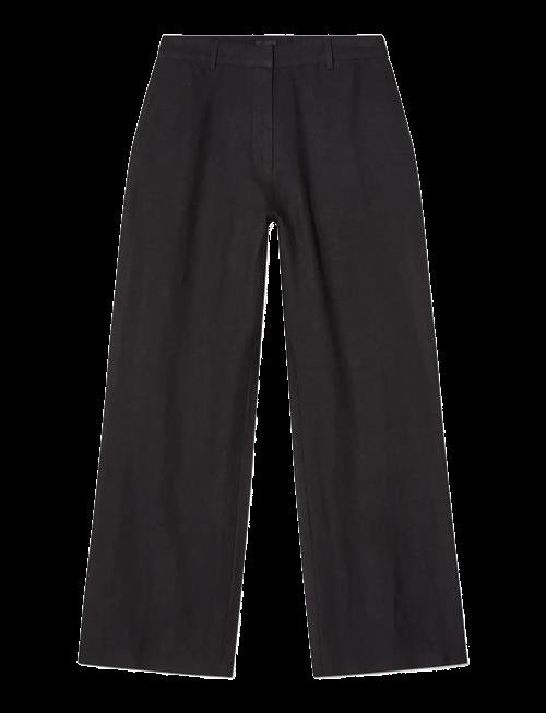 Lexington Clothing | Mid-Waist Wide-Leg Linen Pants | M