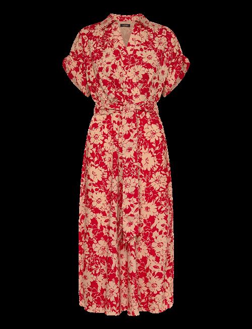 Lauren Ralph Lauren | Floral Belted Crepe Dress | 34