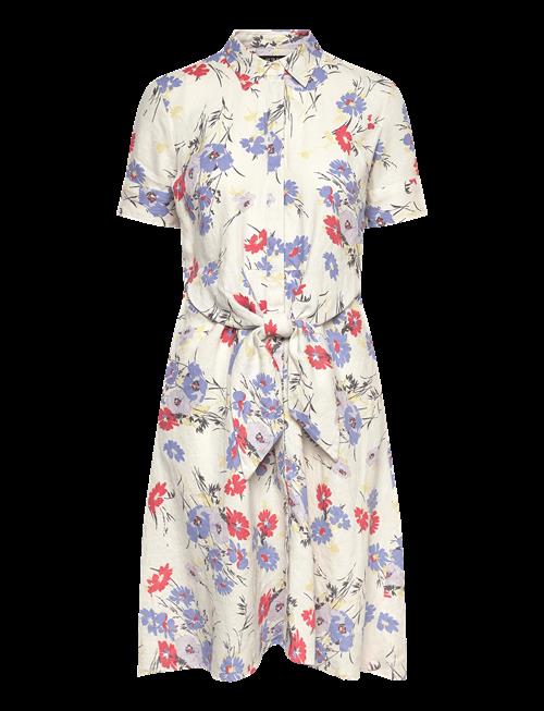 Lauren Ralph Lauren | Floral Tie-Front Linen Shirtdress | 42