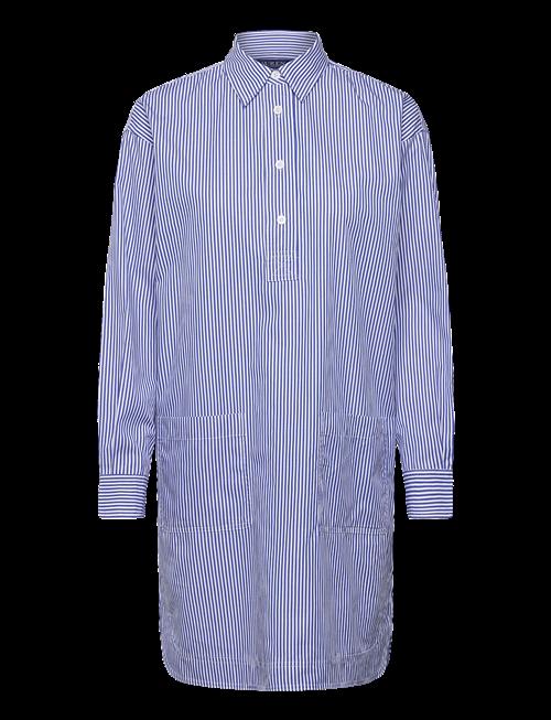 Lauren Ralph Lauren | Striped Cotton Broadcloth Shirtdress | 38